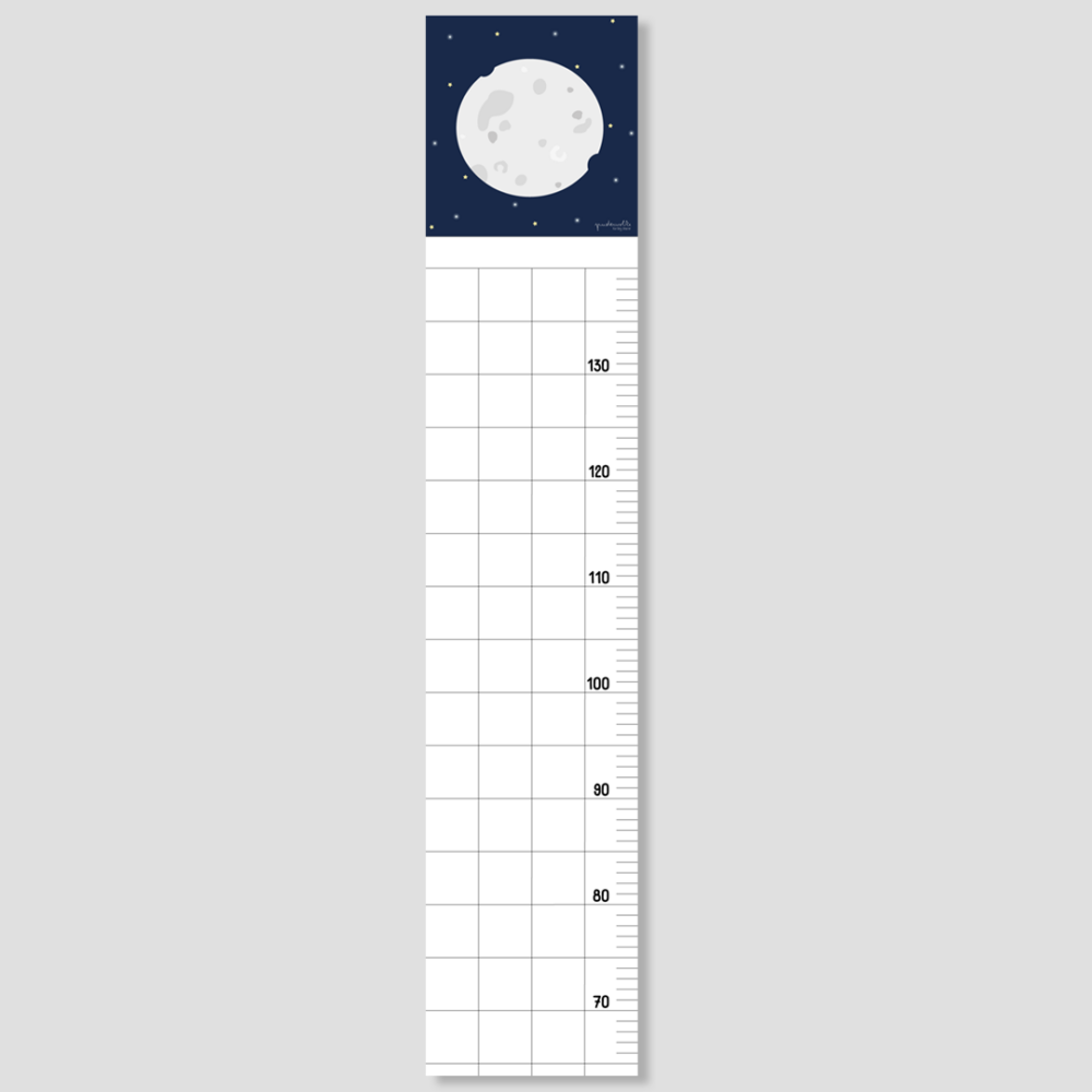 Messlatte Mond für Kinder | puderwolke